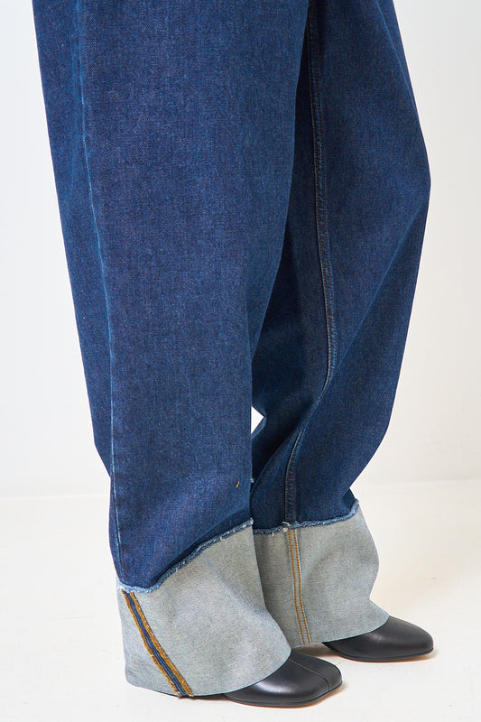 Blue Denim Inside-Out Jeans