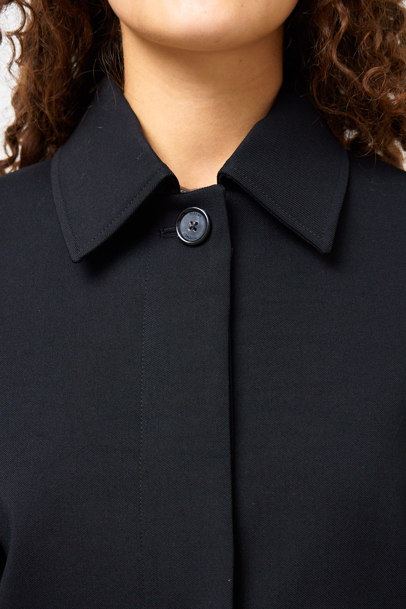 Boxy Twill Jacket Black