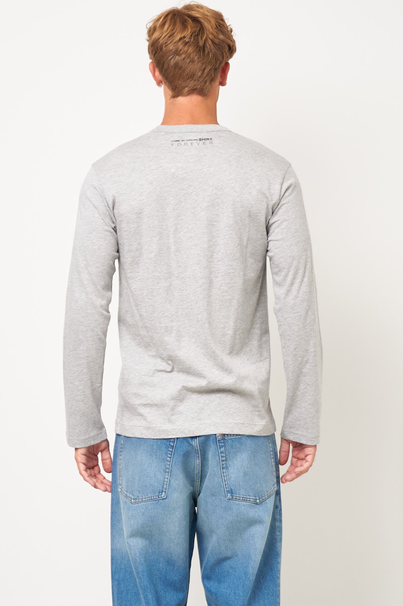 CDG Forever L/S T-Shirt Top Grey