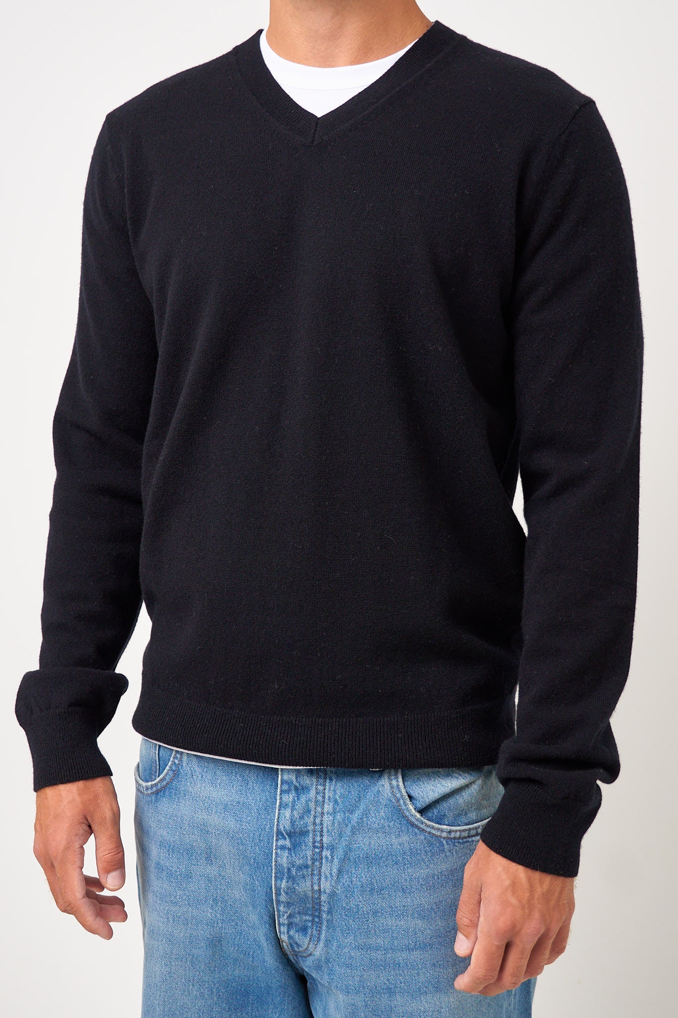 CDG V-Neck Pullover Black