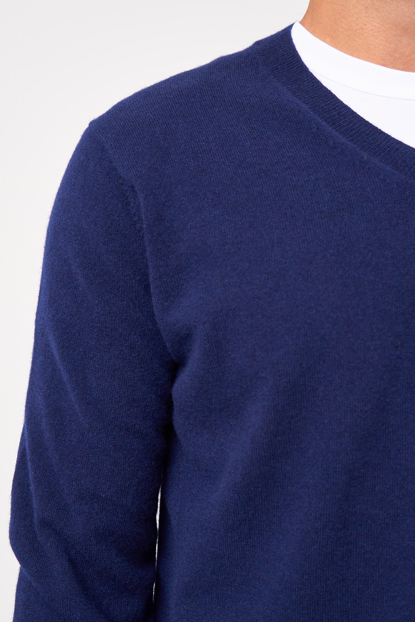 CDG V-Neck Pullover Navy