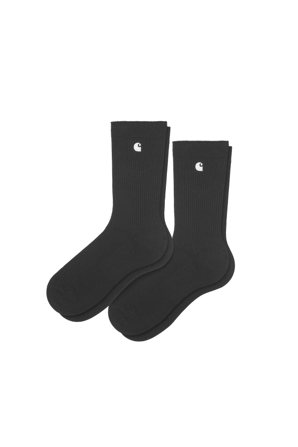 Madison Pack Socks Black/Black/White