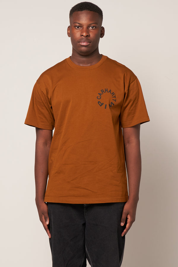 Work Varsity T-Shirt Deep H Brown/Black