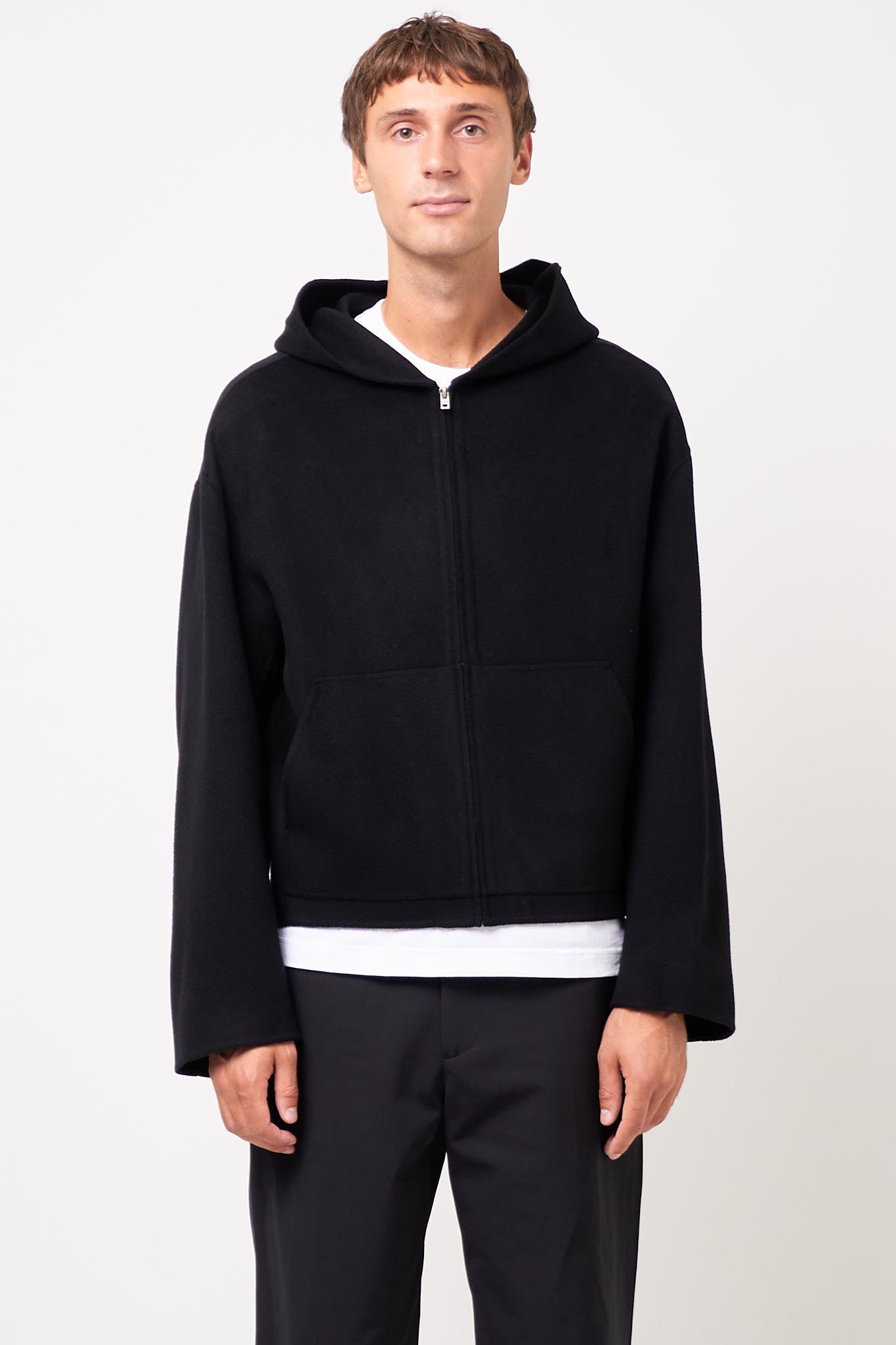Cashmere Hooded Jacket Black