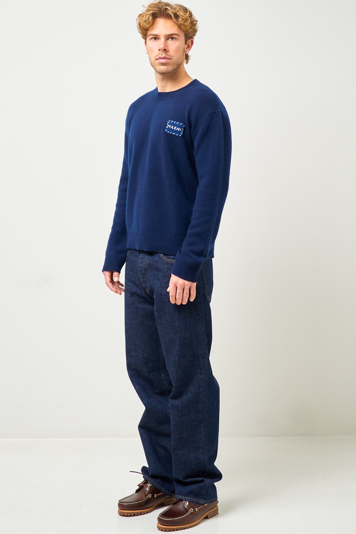 Cashmere Logo Sweater Ink