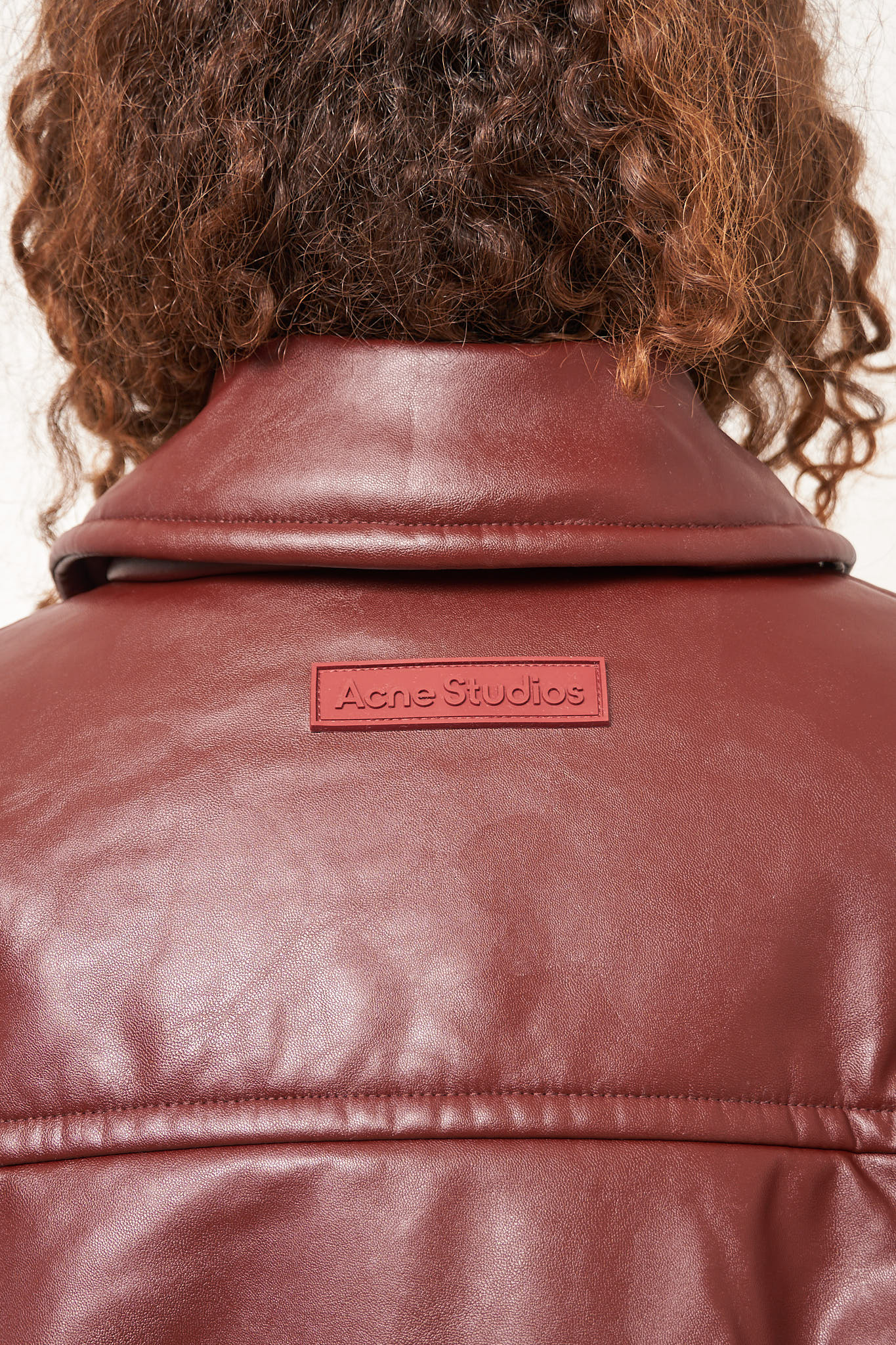 Coated Bomber Jacket Dark Burgundy