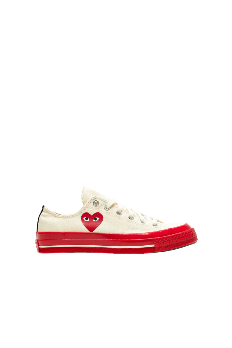 Red bottom top chuck taylors