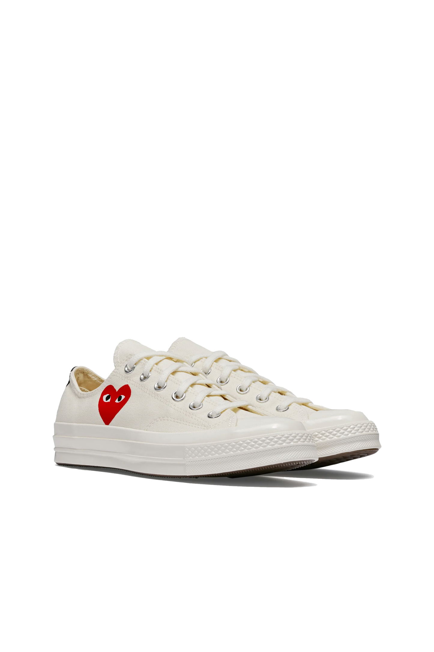 Converse Small Red Heart Low Beige