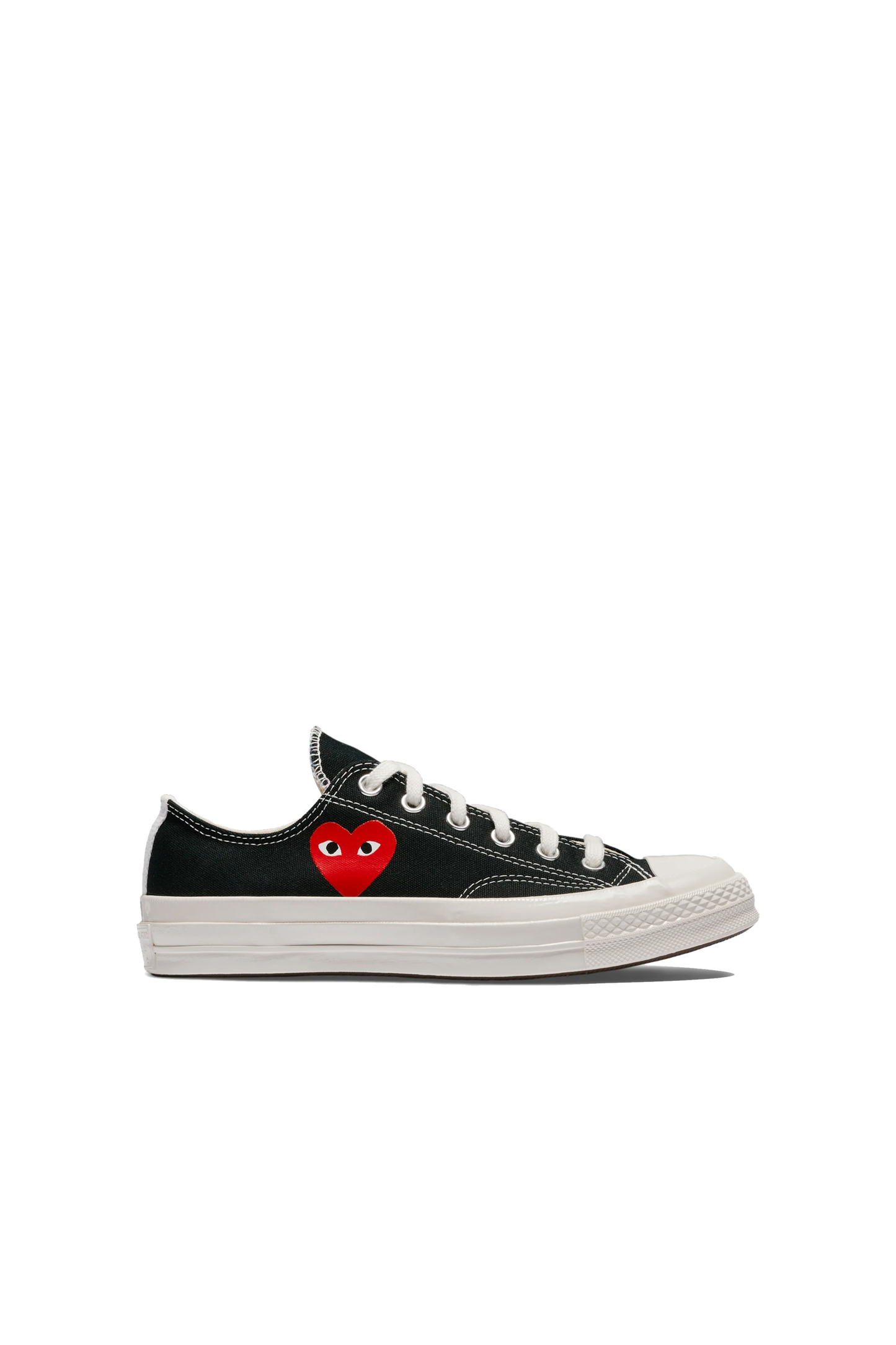 Converse Small Red Heart Low Black