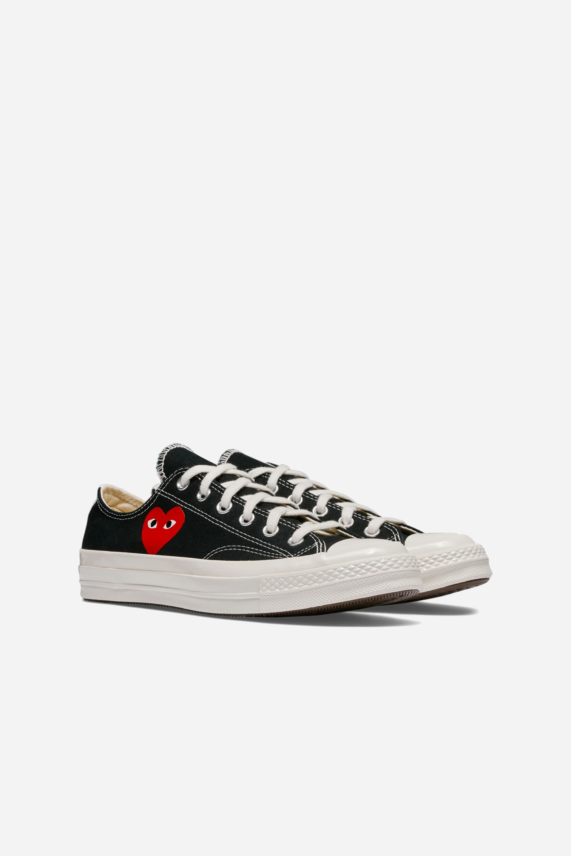 Converse Small Red Heart Low Black 35 UK 3