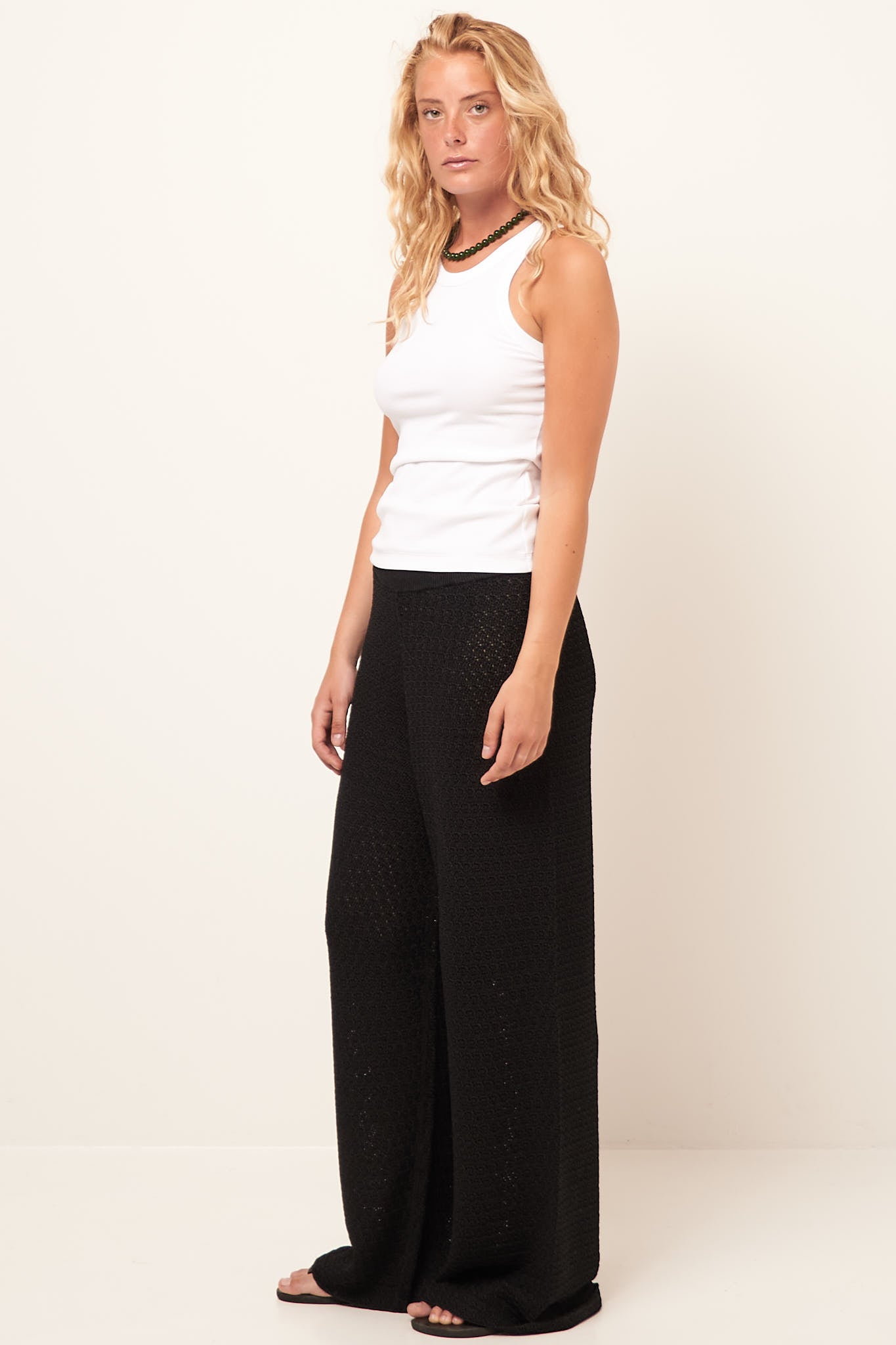 Crochet Trousers Black