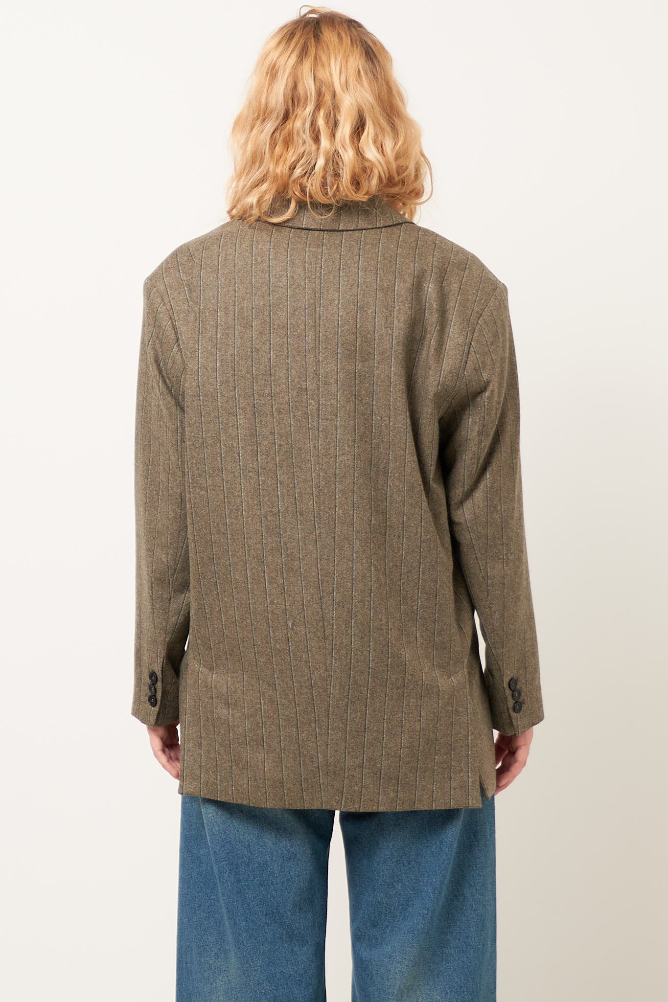 Dirow Blazer Taupe Stripes