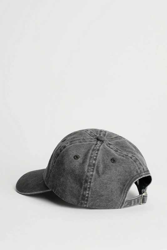 Distressed Dad Cap Faded Black