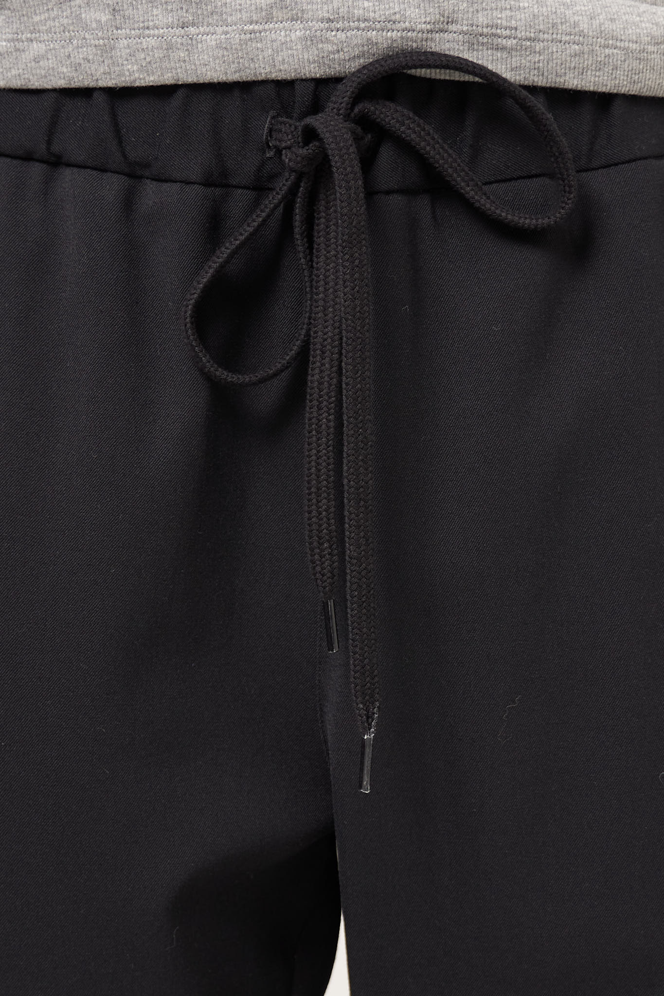 Drawstring Suit Trousers Black