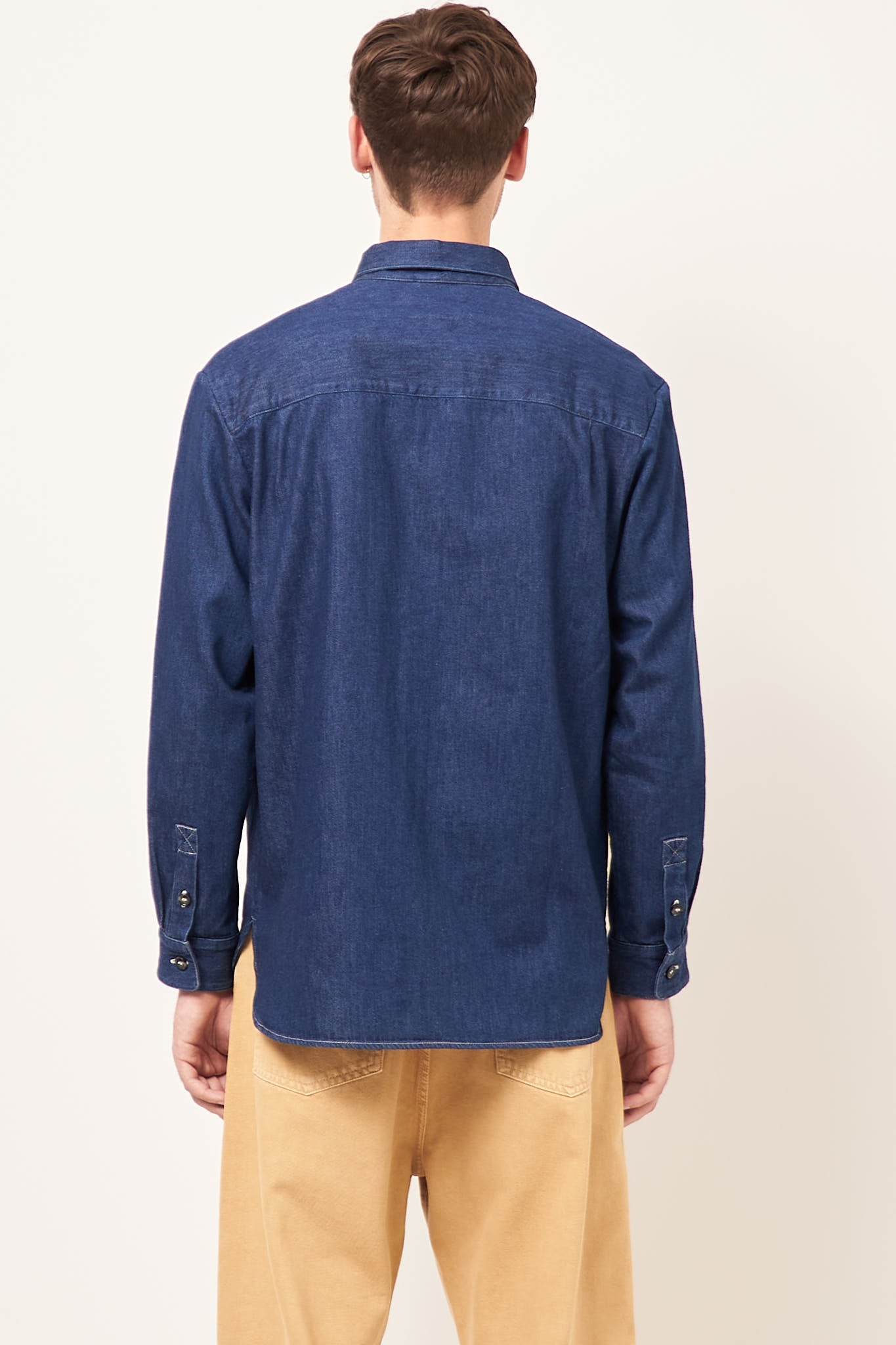 Mathias Logo Shirt Indigo/White