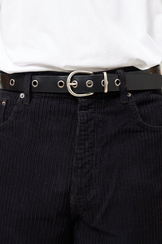 Eyelet Belt Black