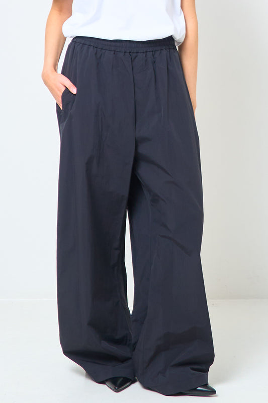 Straight Leg Track Pants Black