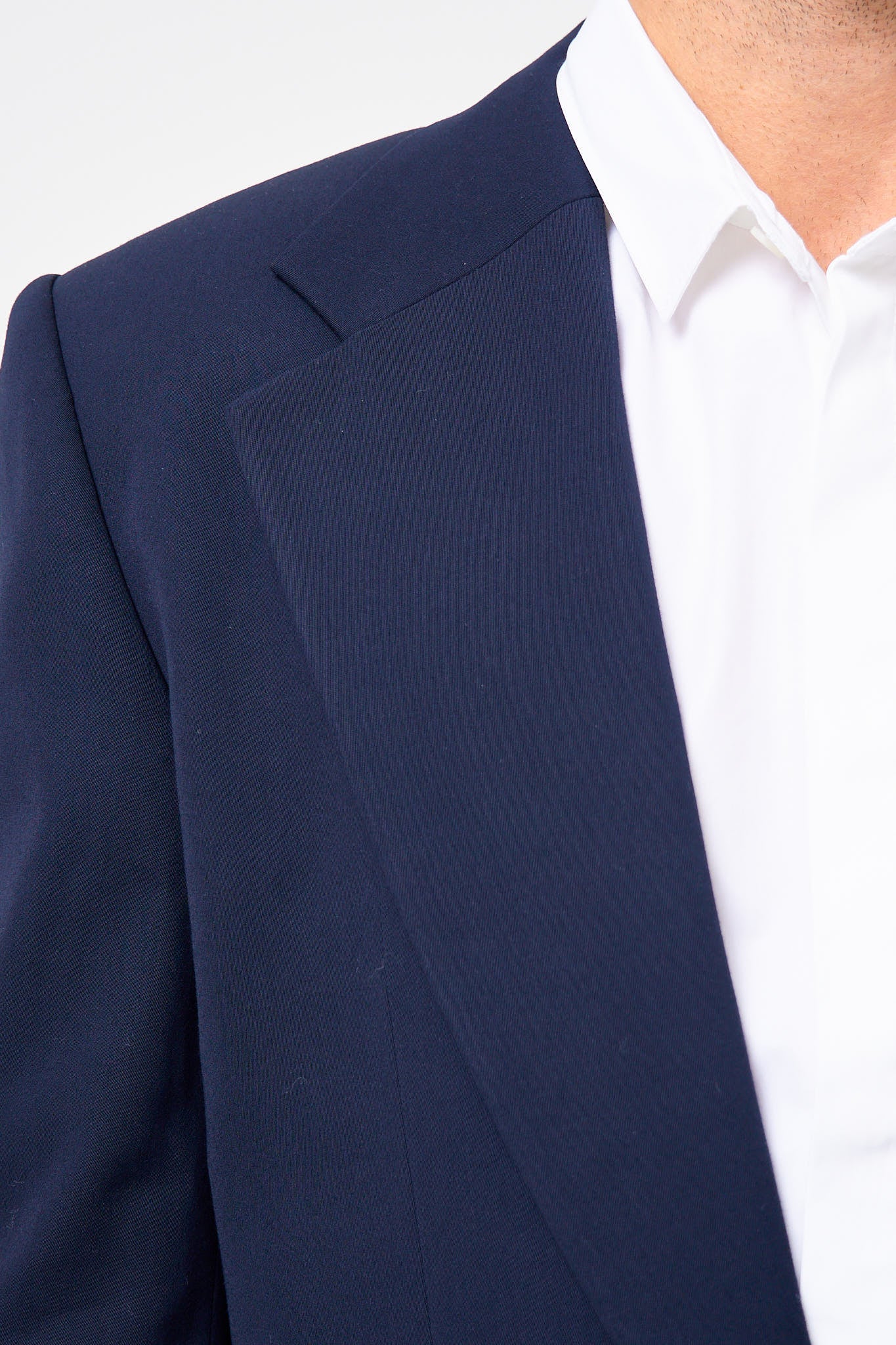 Fitted Suit Jacket Navy