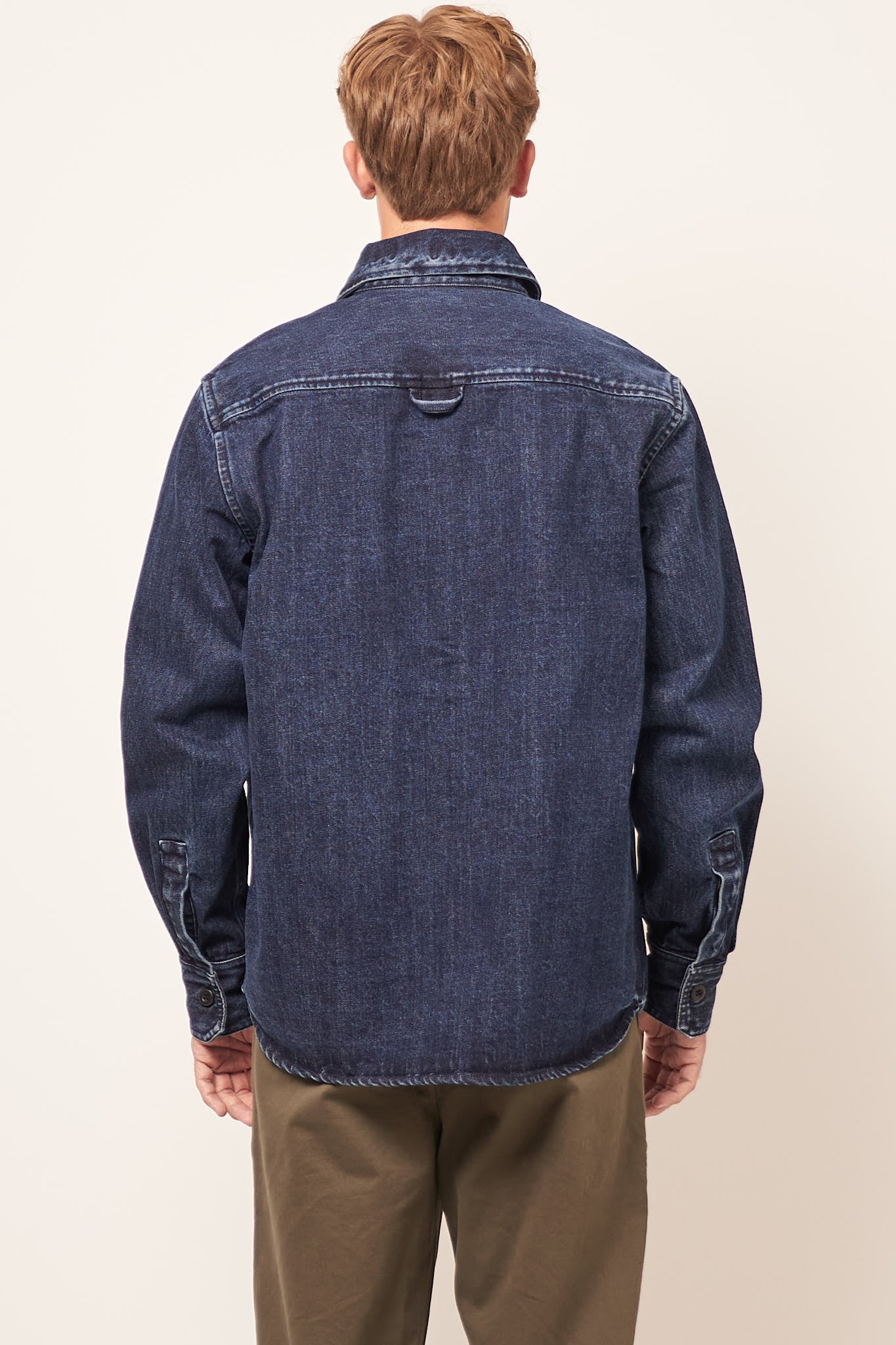 Flow Overshirt Washed Blue Denim