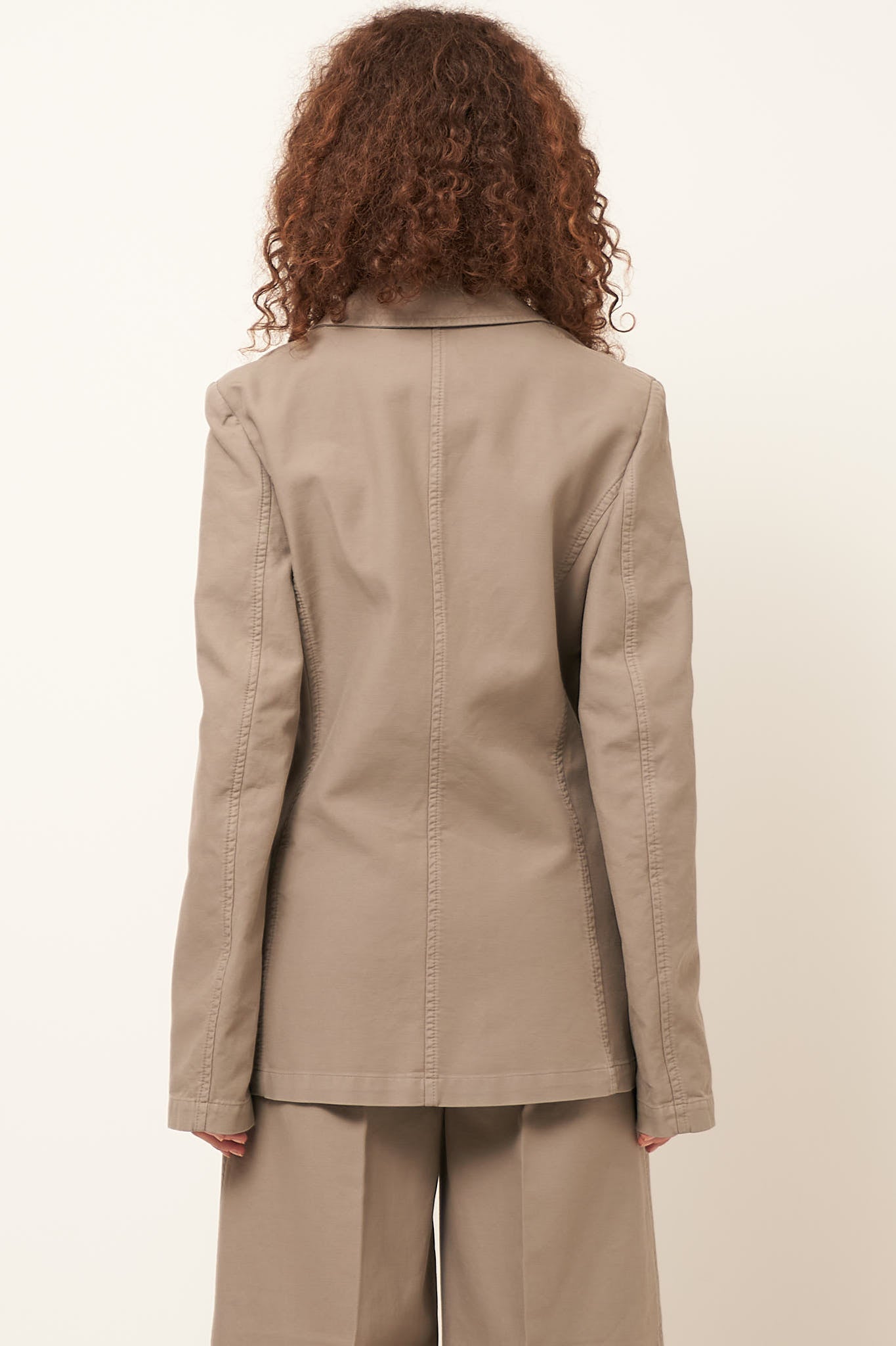 Garment-Dyed Cotton Blazer Dove