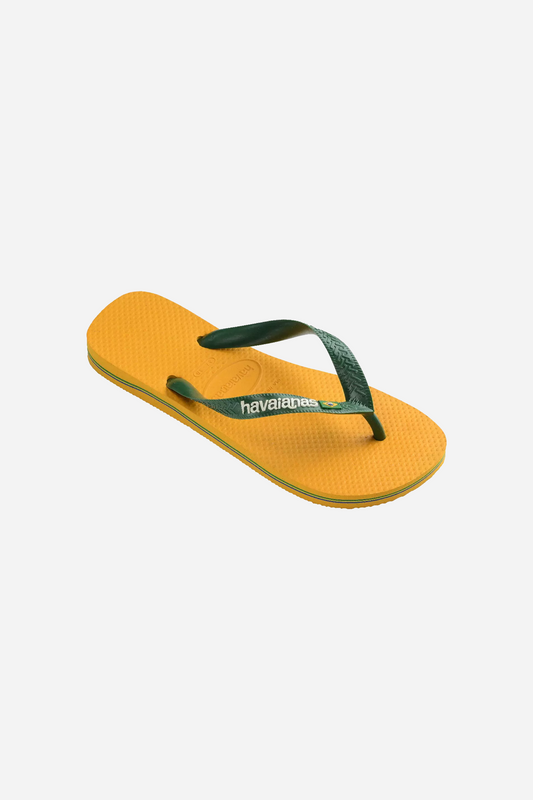 Havaianas Brasil Logo Yellow/Green