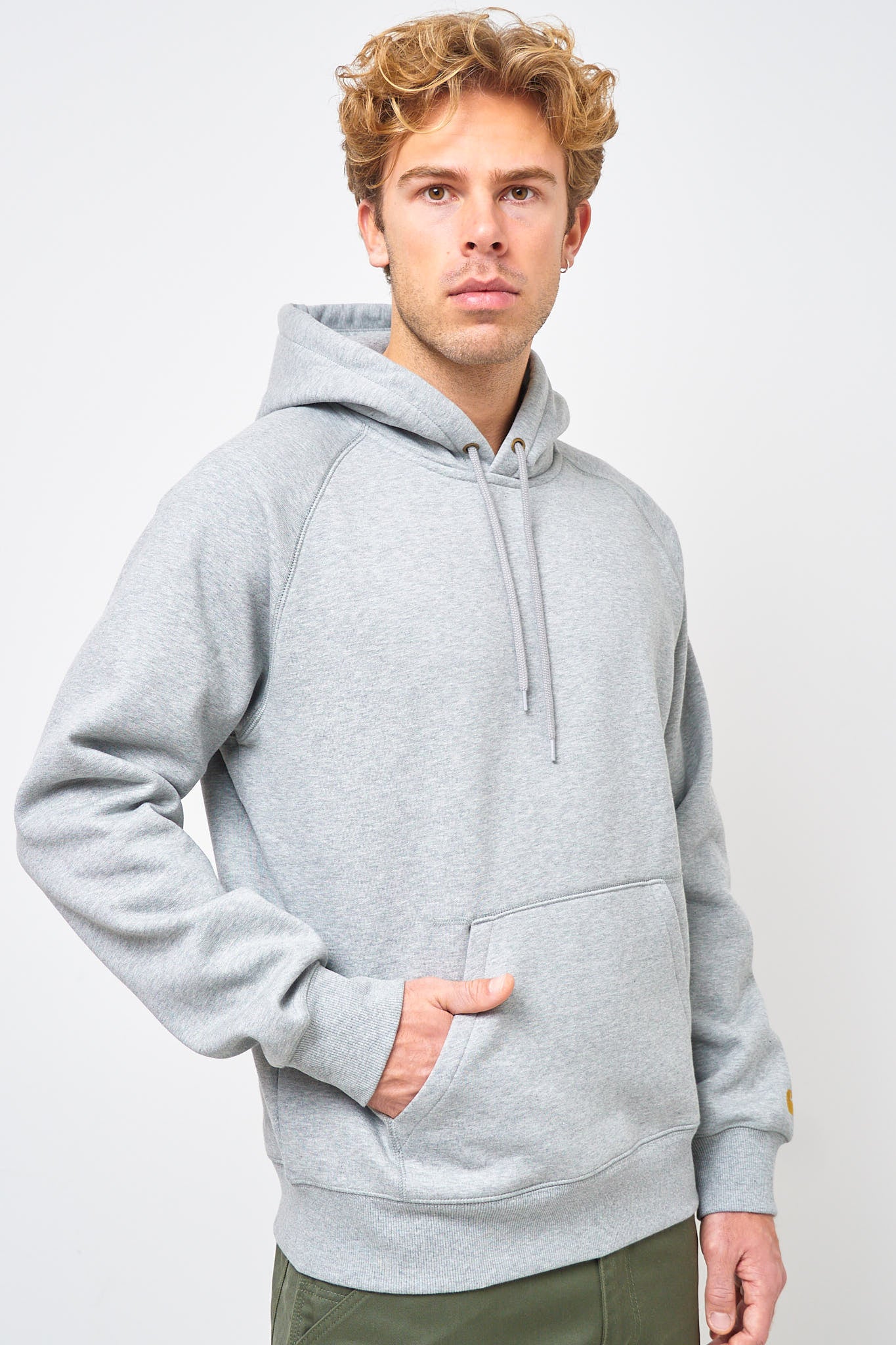 Hooded Chase Sweat Gray Heather/Gold
