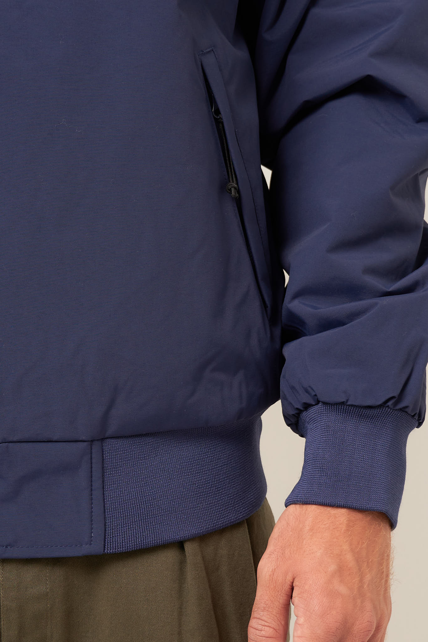 Hooded Sail Jacket Air Force Blue/White