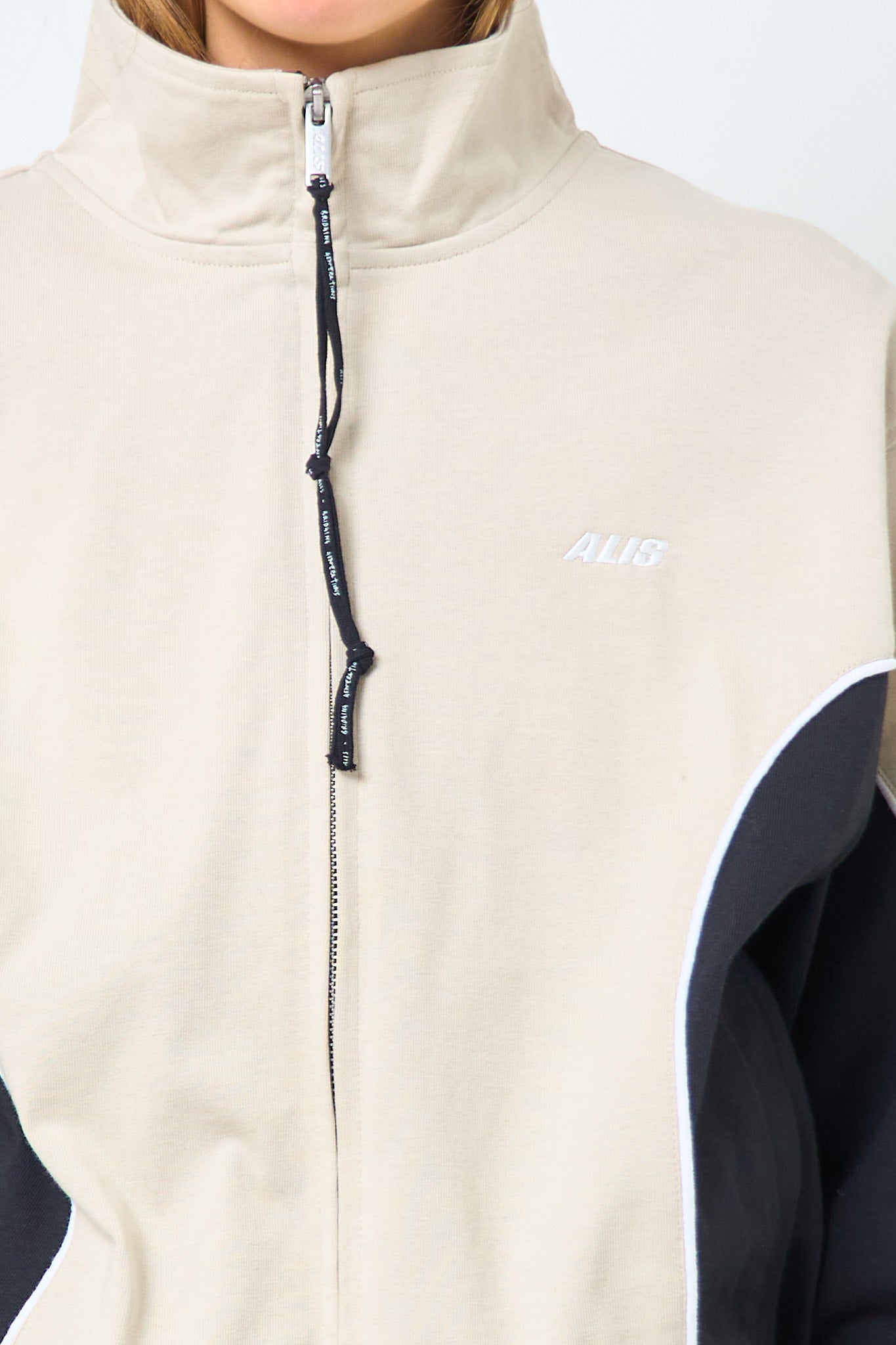 Hristo Tony Fit Track Top Black/Sand