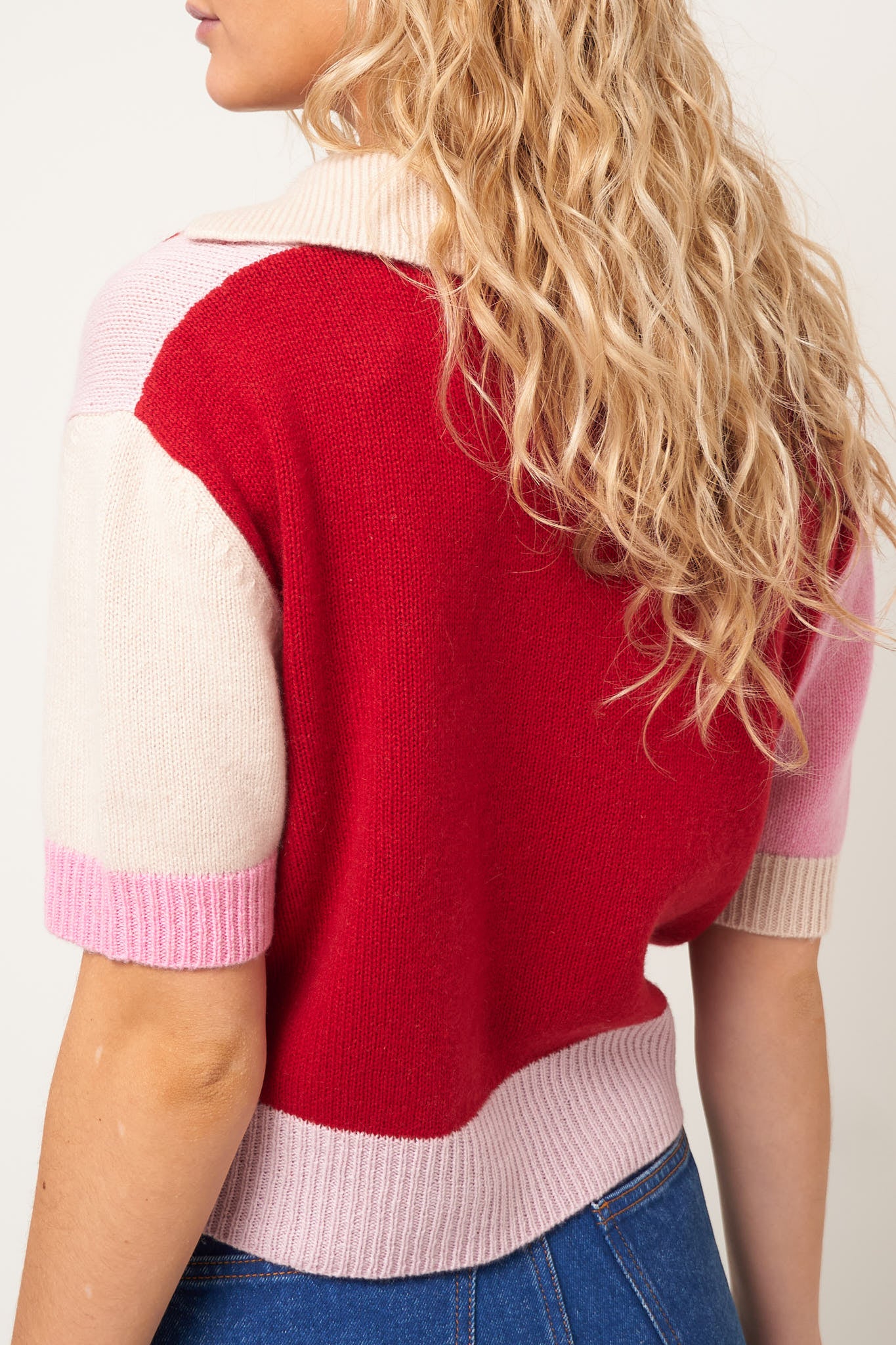 Iconic Cashmere Neck Sweater Pink Gummy