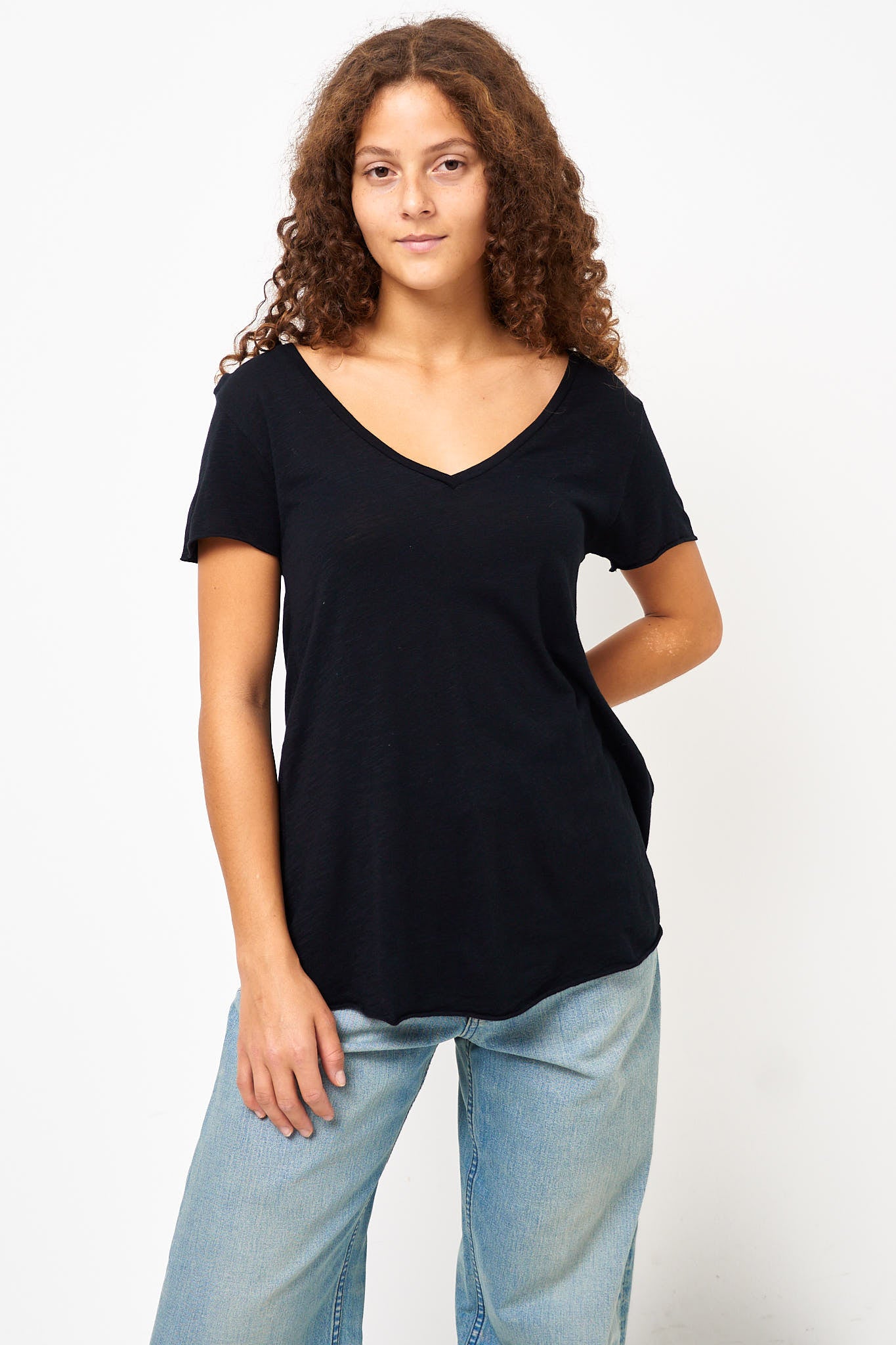 Jacksonville V-neck T-shirt Black