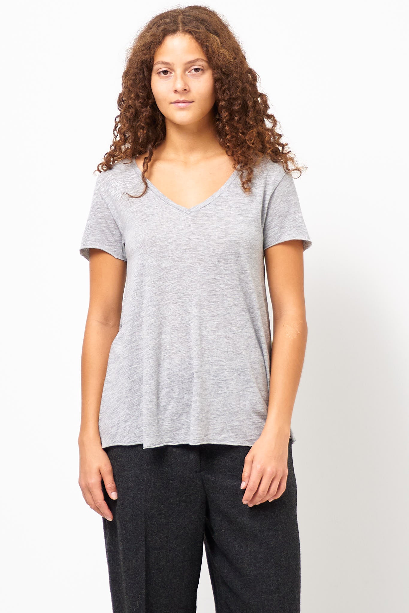 Jacksonville V-neck T-shirt Heather Grey