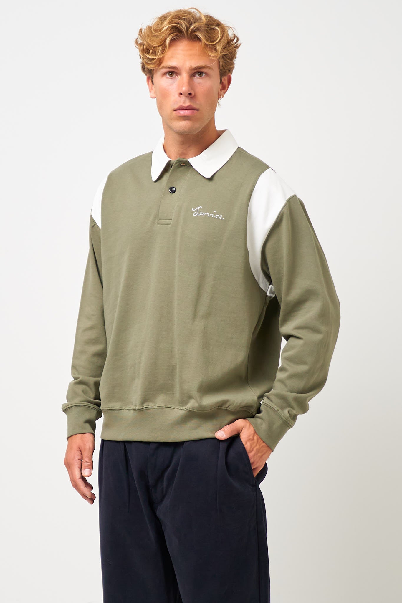 L/S Bistrot Polo Olive