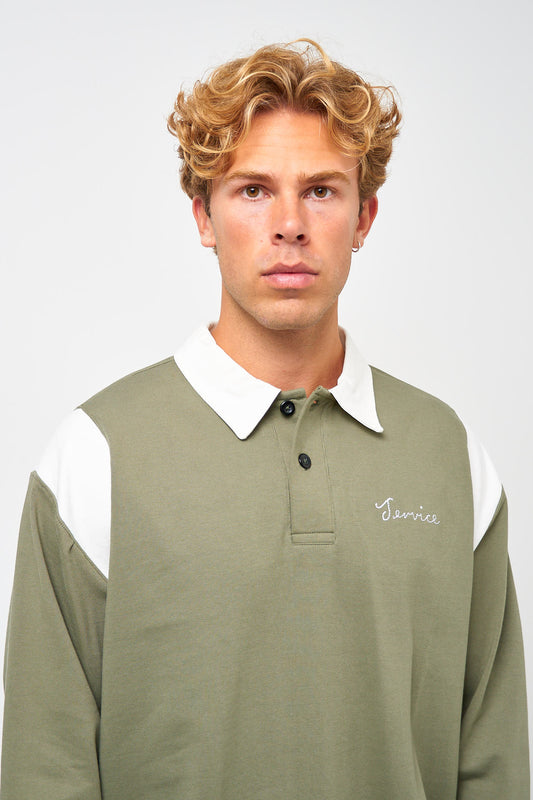 L/S Bistrot Polo Olive