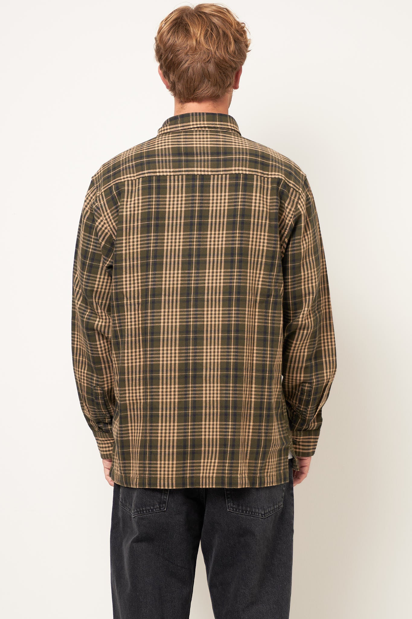 L/S Mandlik Shirt Mandlik Check/Office Green