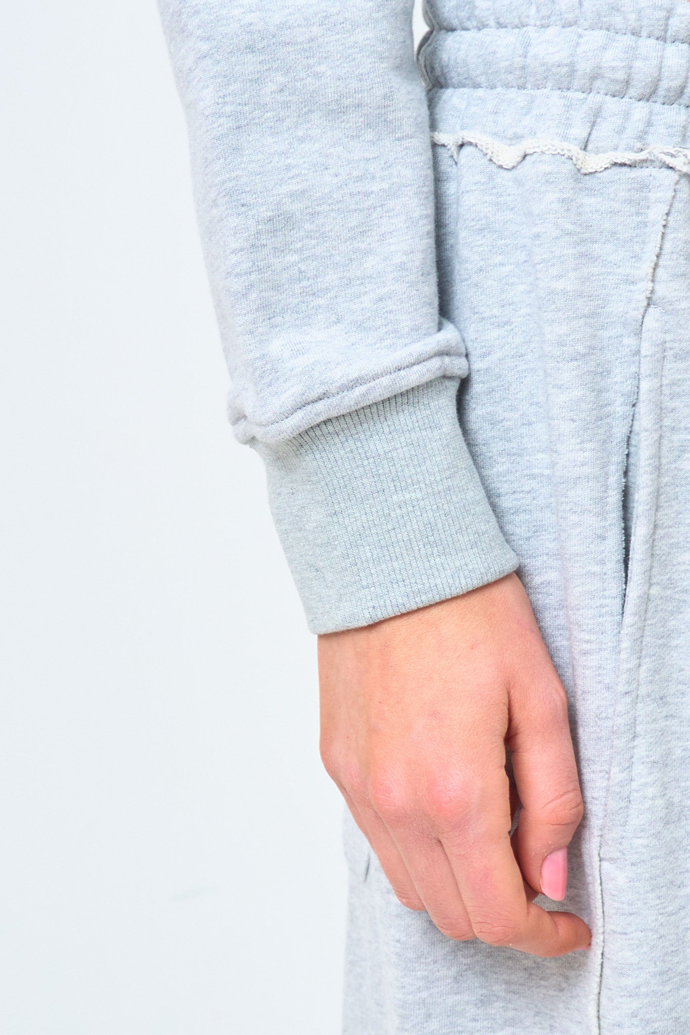 Lauren Tight Fit Hoodie Grey