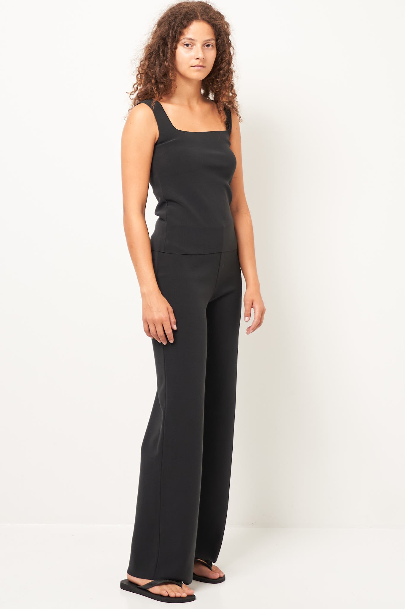 Lay2 Sleeveless Top Anthracite