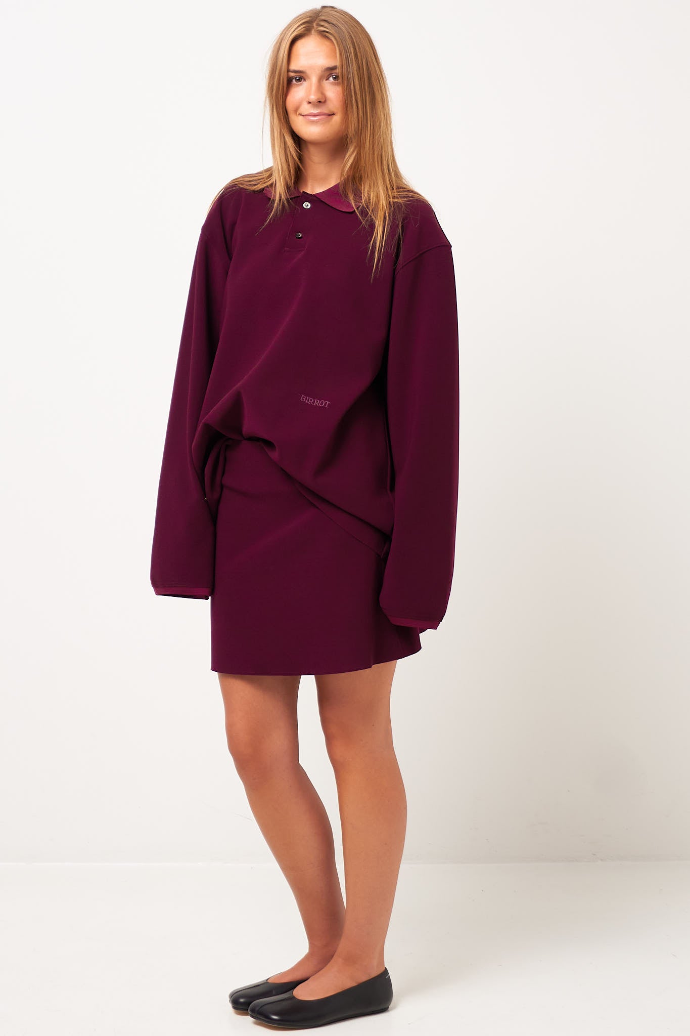 Lay3 A Mini Skirt Maroon