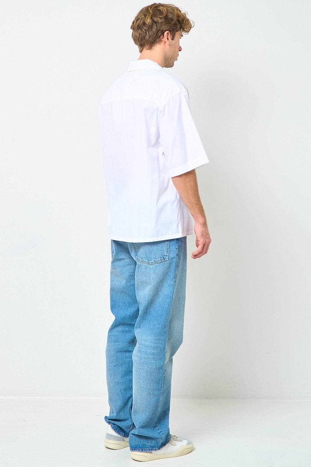 Logo Shirt Organic Poplin Lily White