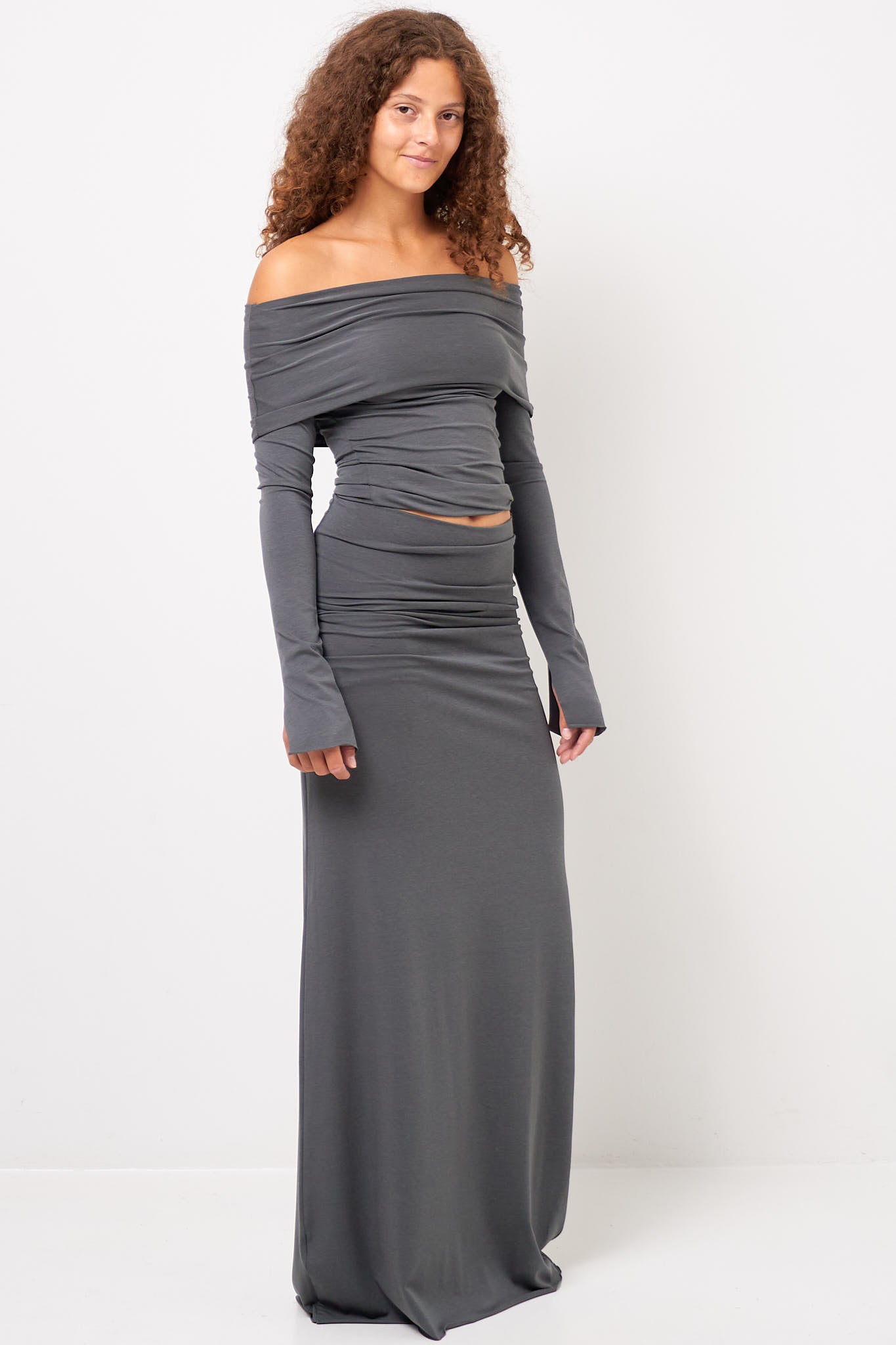 Long Skirt Dark Green