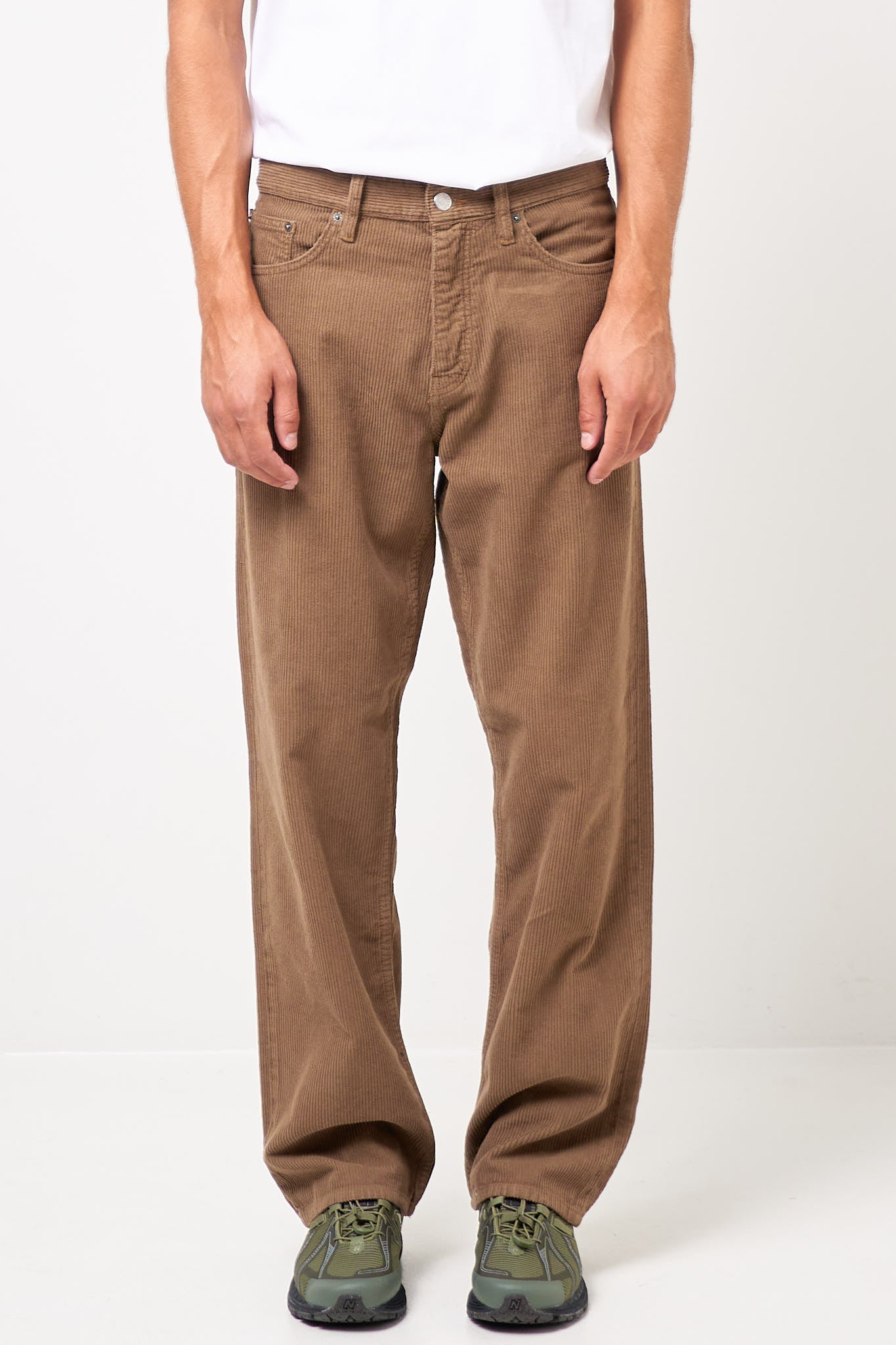 Loose Cord Trousers Taupe