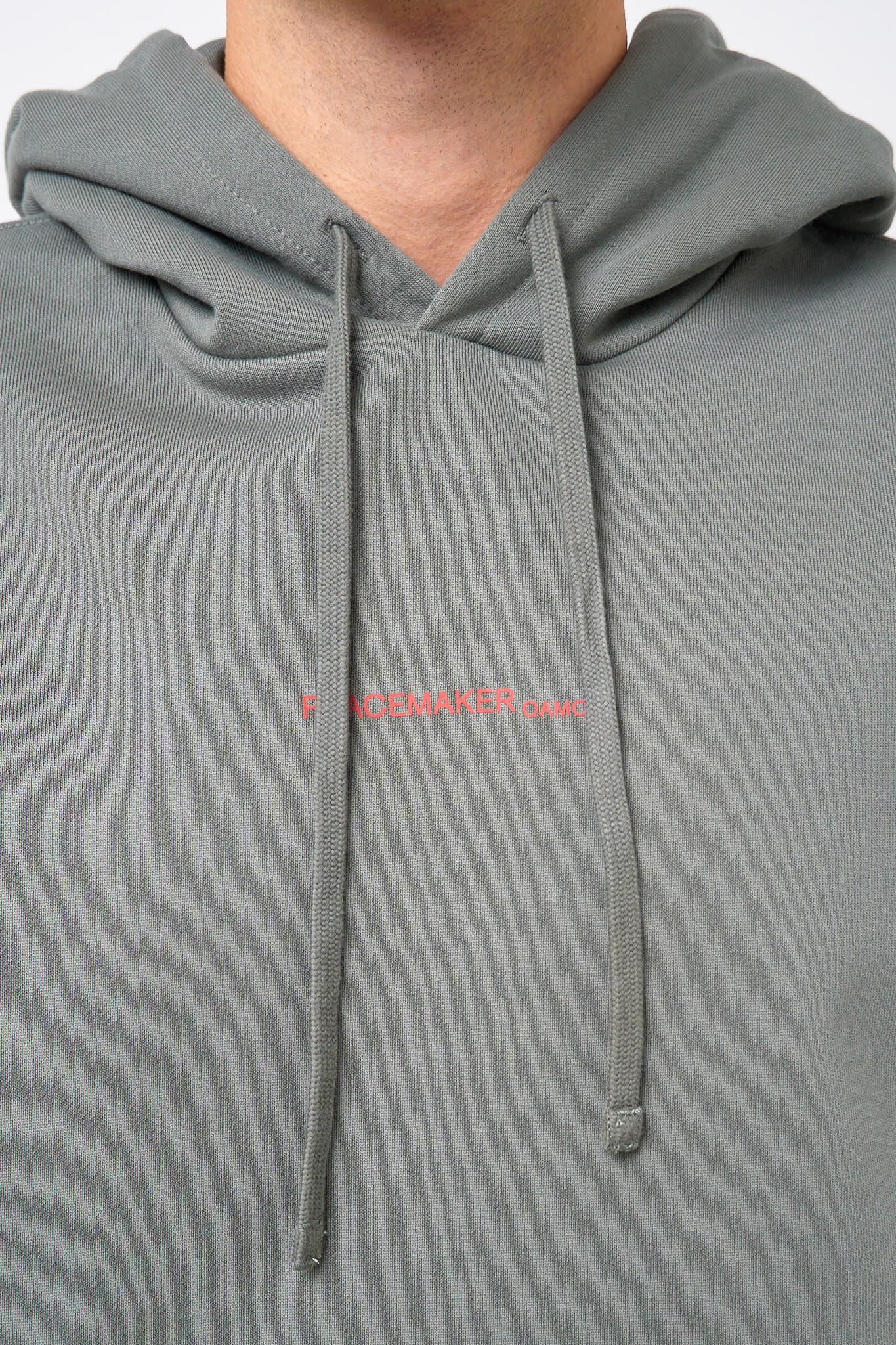 Loose Fit Hoodie Pigeon Print Gray