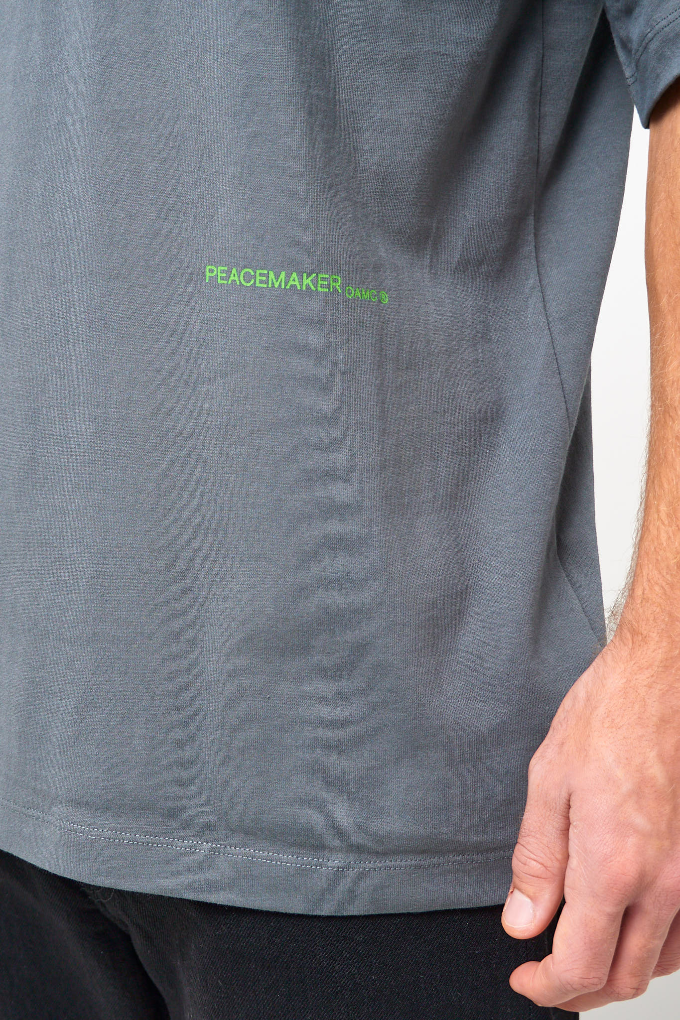 Loose Fit T-Shirt Languages ​​Print Gray