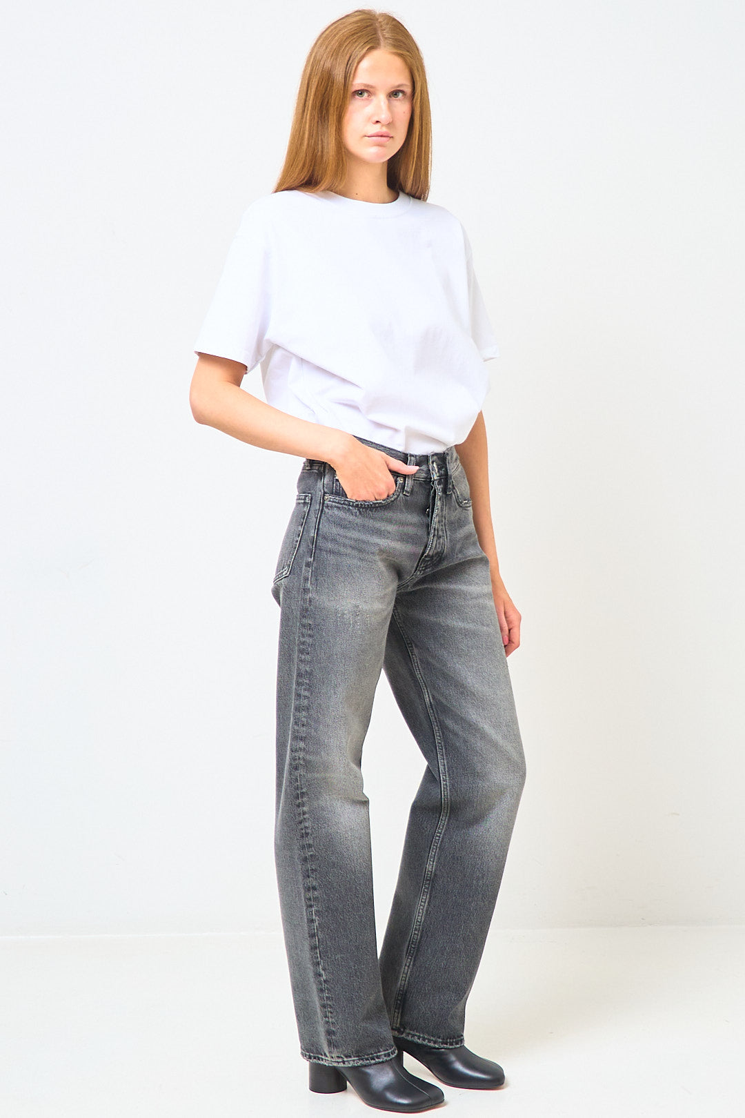 Loose Jeans New Black Worn