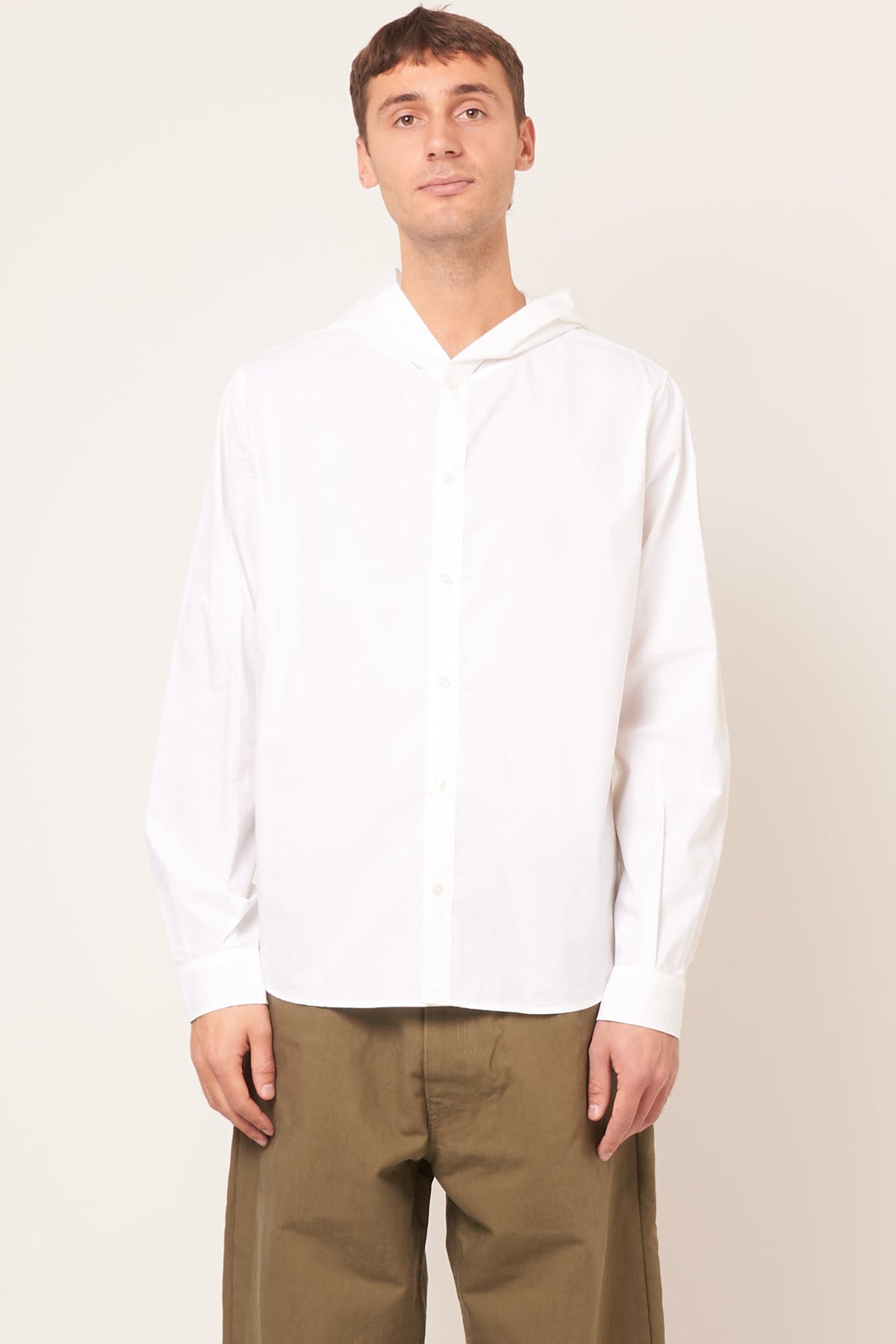 MM6 Maison Margiela Hooded Shirt White 