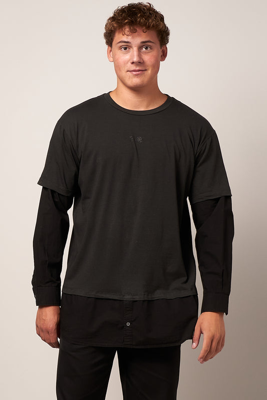 Logo Double-Shirt Black