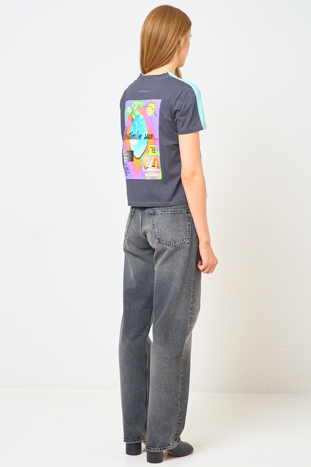 MM6 Telephone T-shirt Turquoise