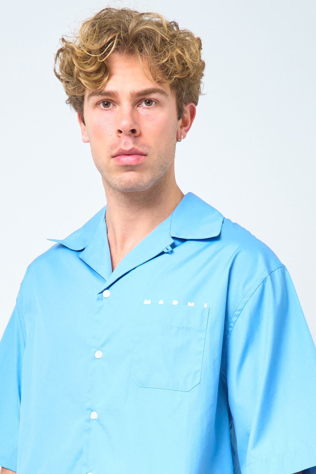 Logo Shirt Organic Poplin Sky