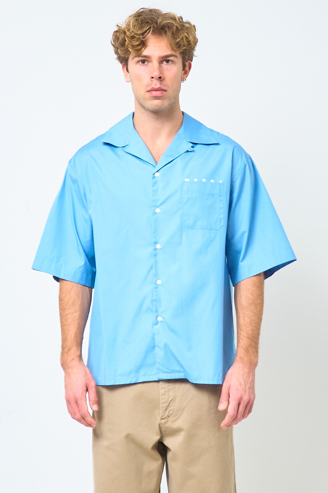 Logo Shirt Organic Poplin Sky