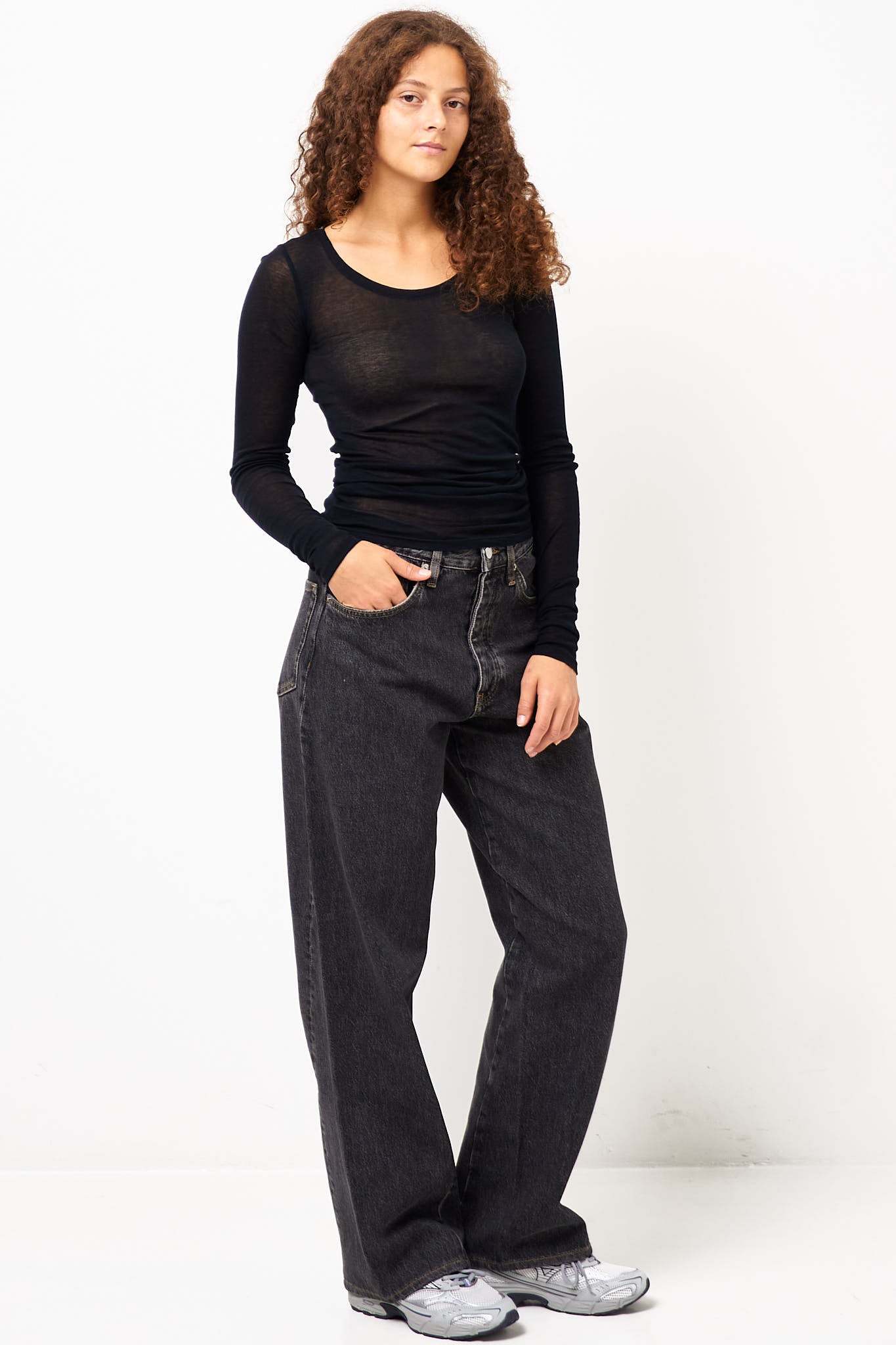 Massachusetts LS T-shirt Black