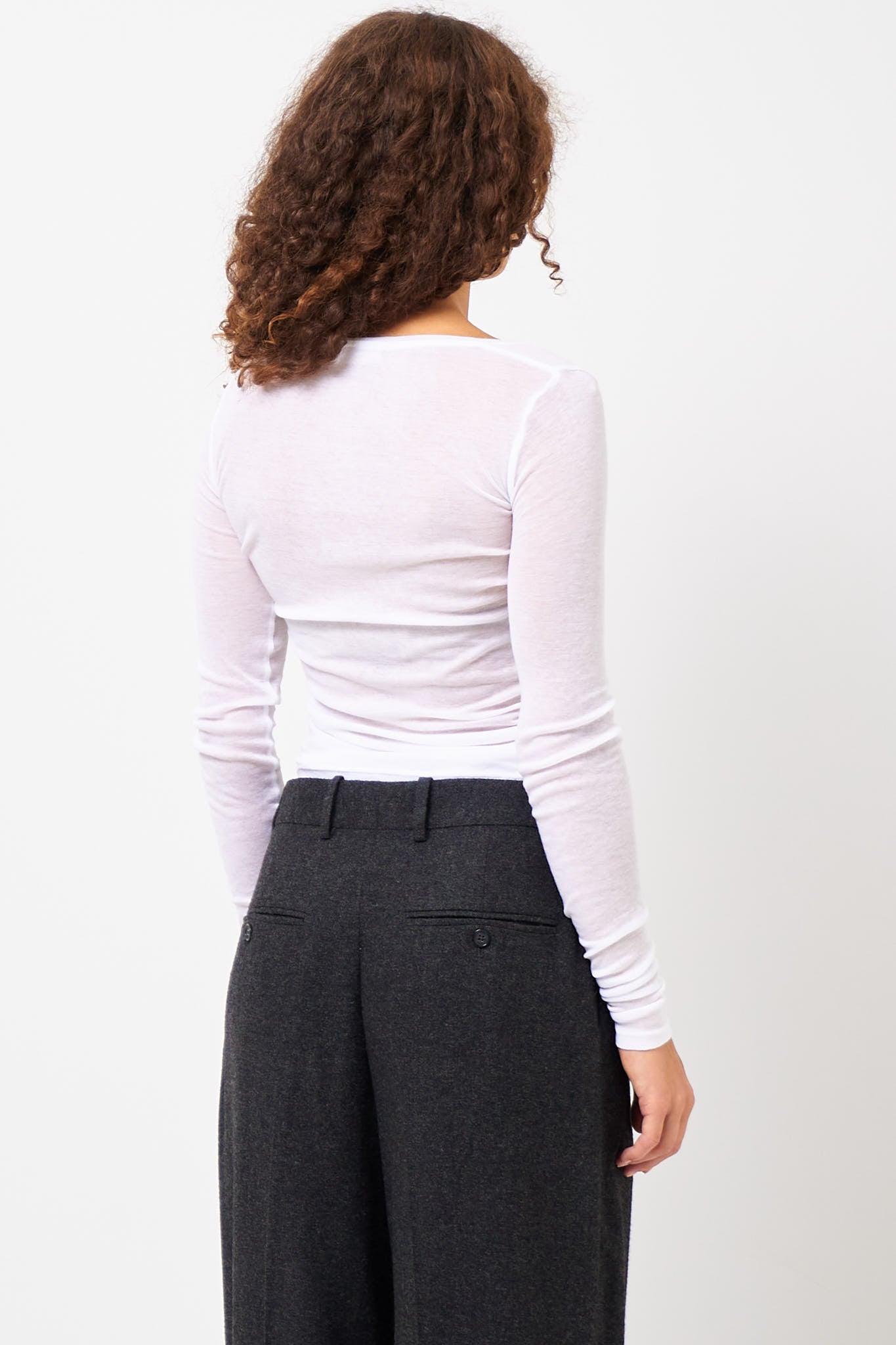 Massachusetts LS T-shirt White